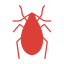 Tick icon in red