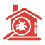 pest-inspection icon in red