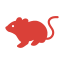 rat icon in red
